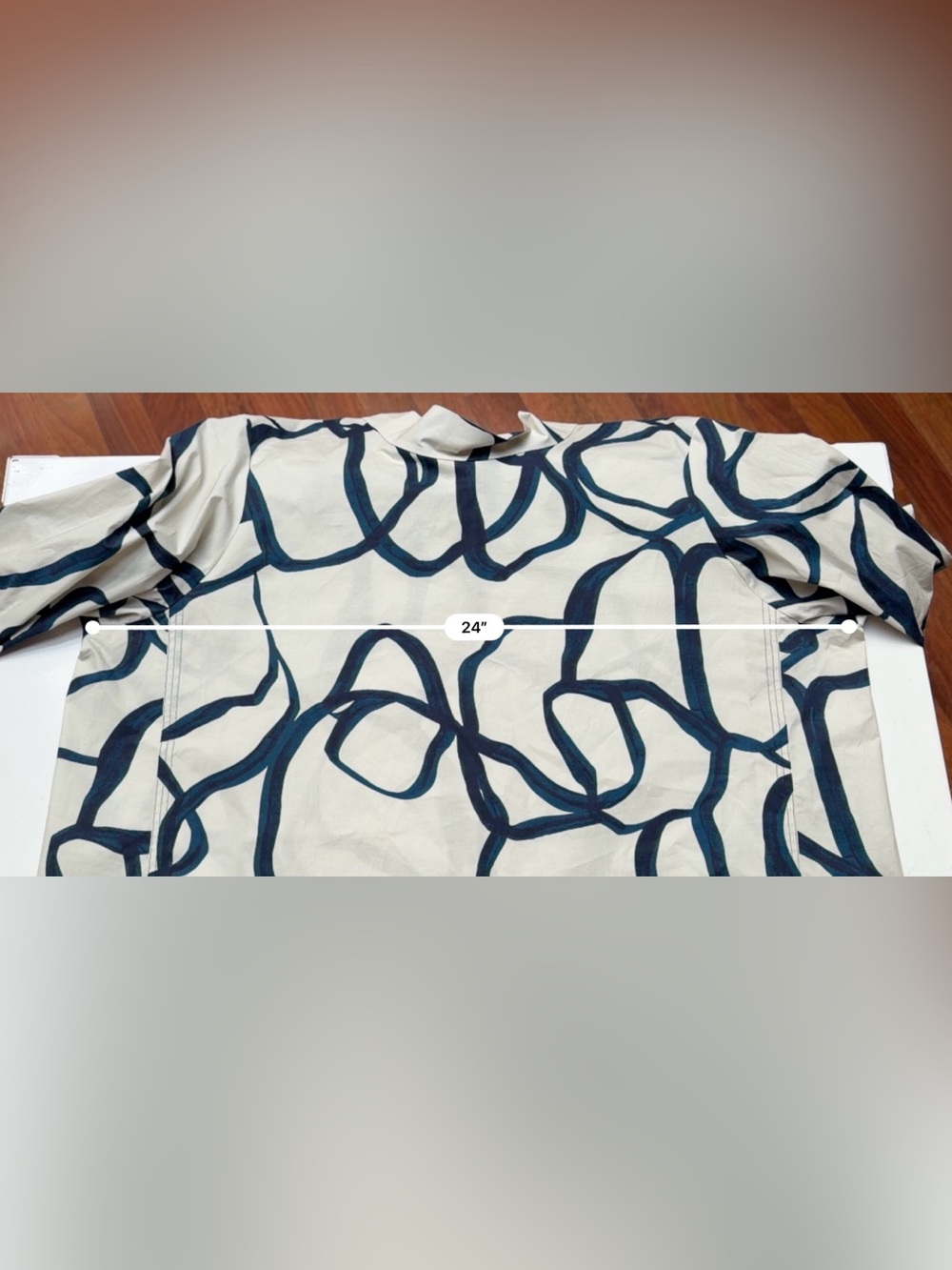 COS printed voluminous top | Size 12 - Picture 5 of 8